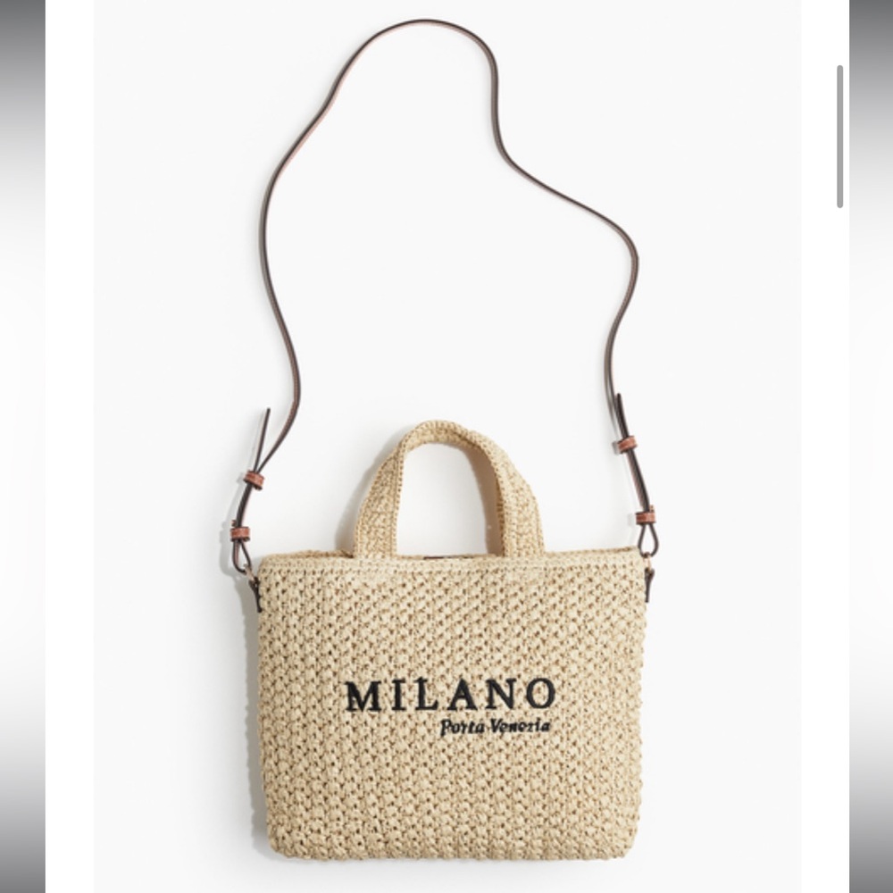 H&M Milano Straw Crossbody Bag